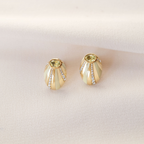 HELIA OVAL EARRINGS (CRYSOBERYL AND DIAMOND)