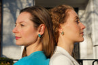 HELIA OVAL EARRINGS (BLUE ZIRCON)